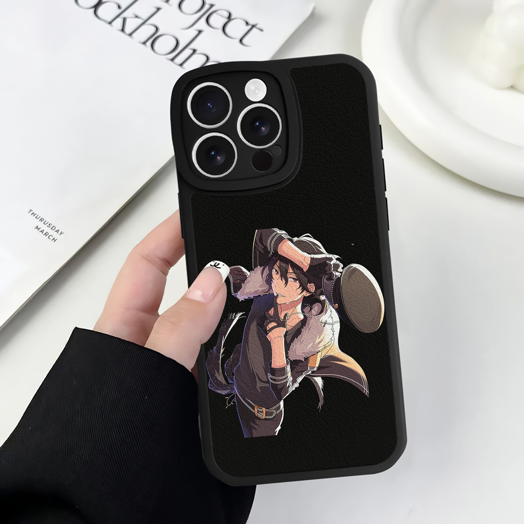 （画像用） あんさんぶるスターズ! Ensemble Stars 【iPhone 16シリーズ対応】シリコンスマホケース（レザー調） 材質：シリコン